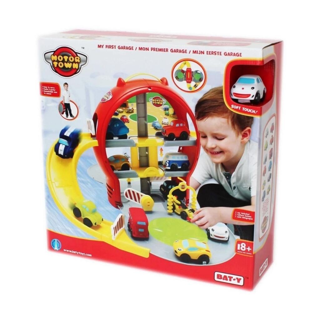 Igračka Parking garaža, Sa 3 nivoa i automobilom, Šarena