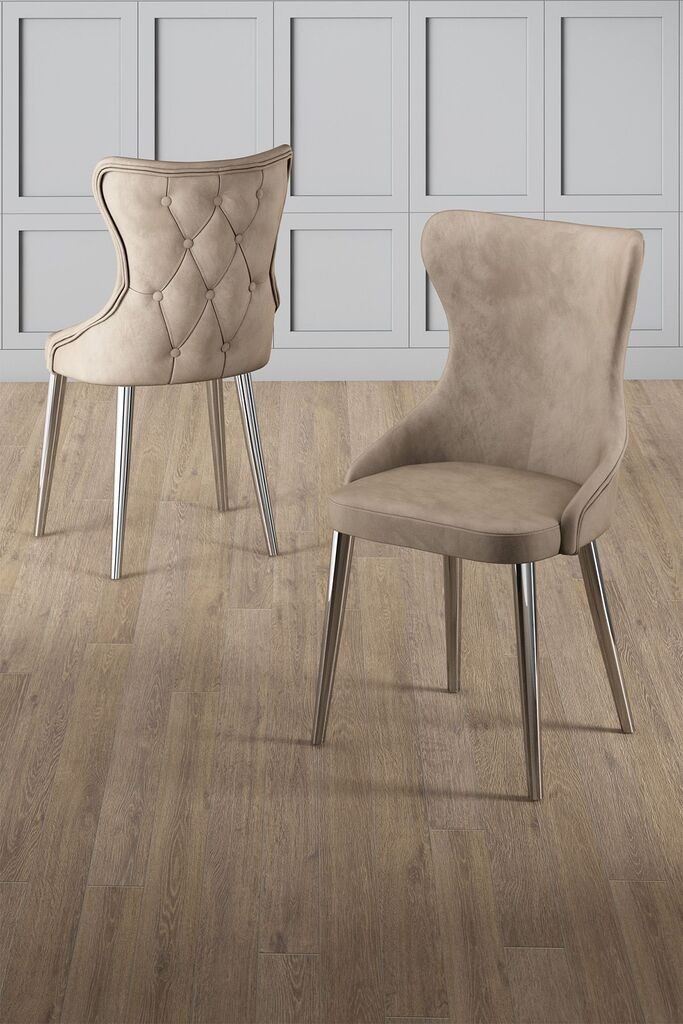 Hanah Home Set stolica Alpa, 85x59x146 cm, 6 komada, Smeđe