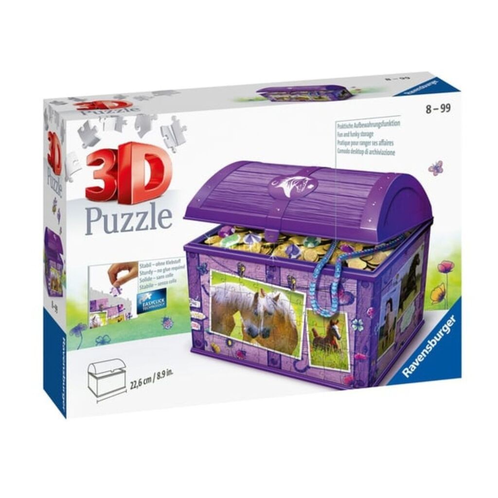 Ravensburger Puzzle 3D Kutija sa blagom, 216 delova
