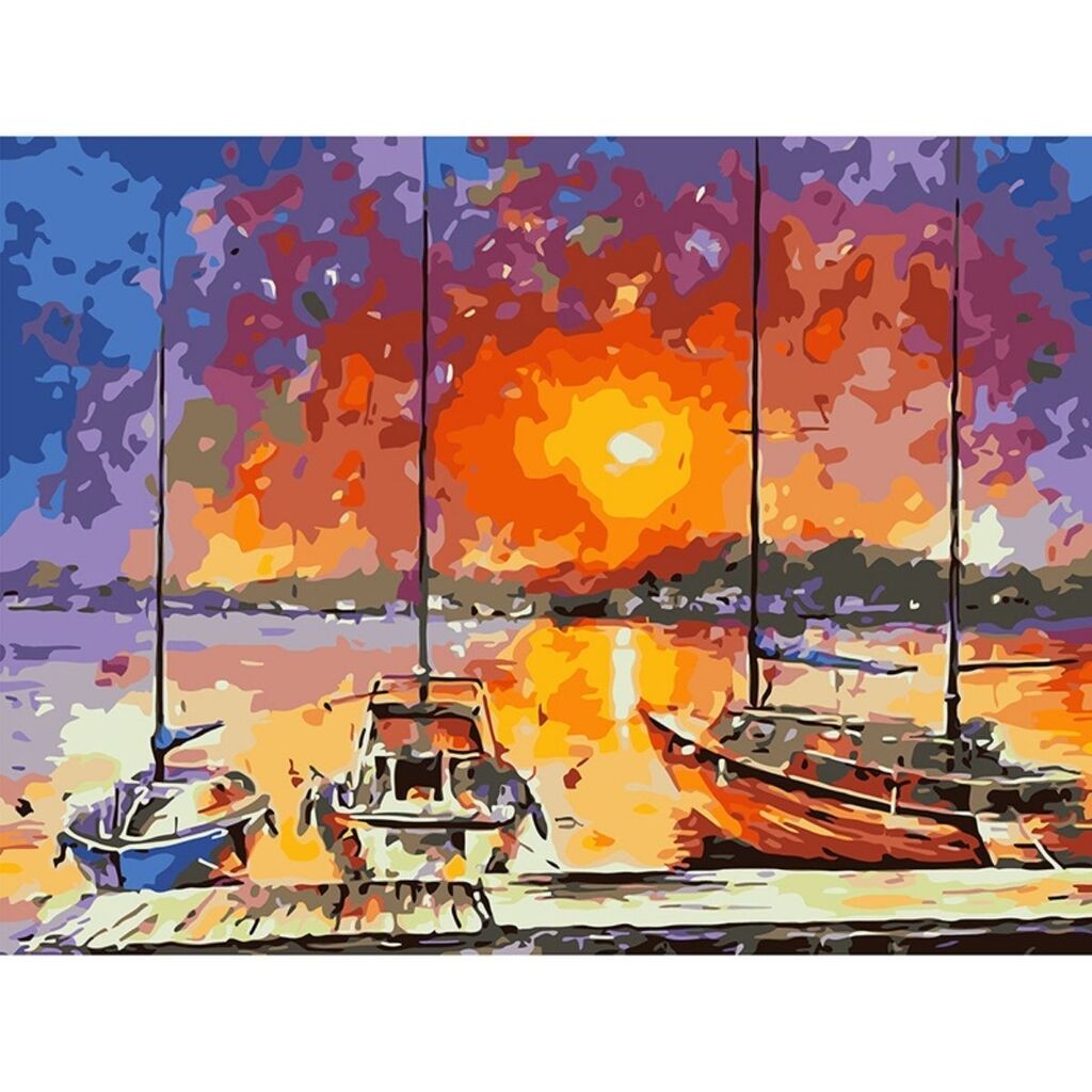 Bojanka Bojenje po brojevima More, 40x50cm