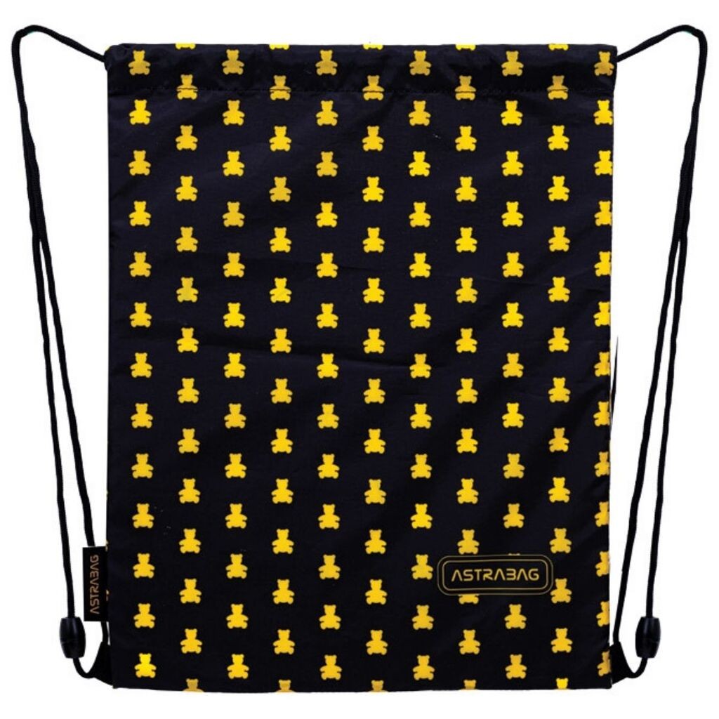 Astrabag Torba za patike za devojčice za  Goldern Teddy, 40 x 33 cm, Crno-žuta