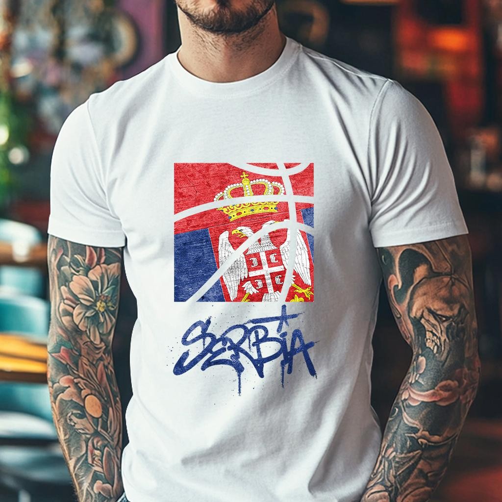 Camiseta Muška majica sa štampanim printom Cam 995, Bela