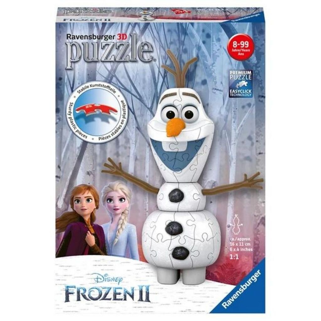 Ravensburger Puzzle 3D Frozen Olaf, 54 dela
