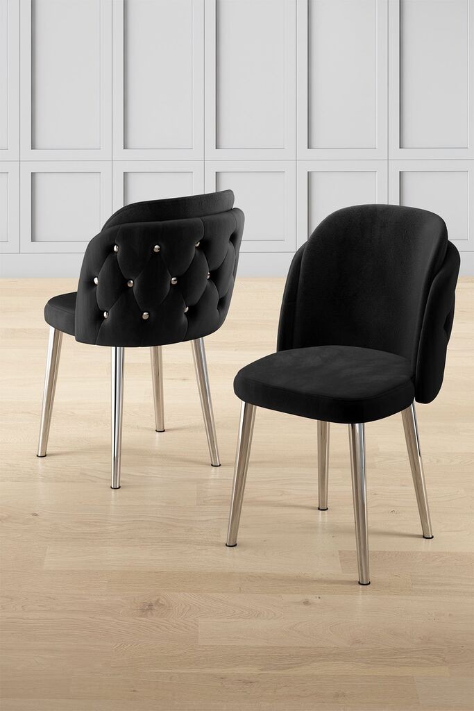 Hanah Home Set stolica Axle, 85x59x98 cm, 4 komada, Crne