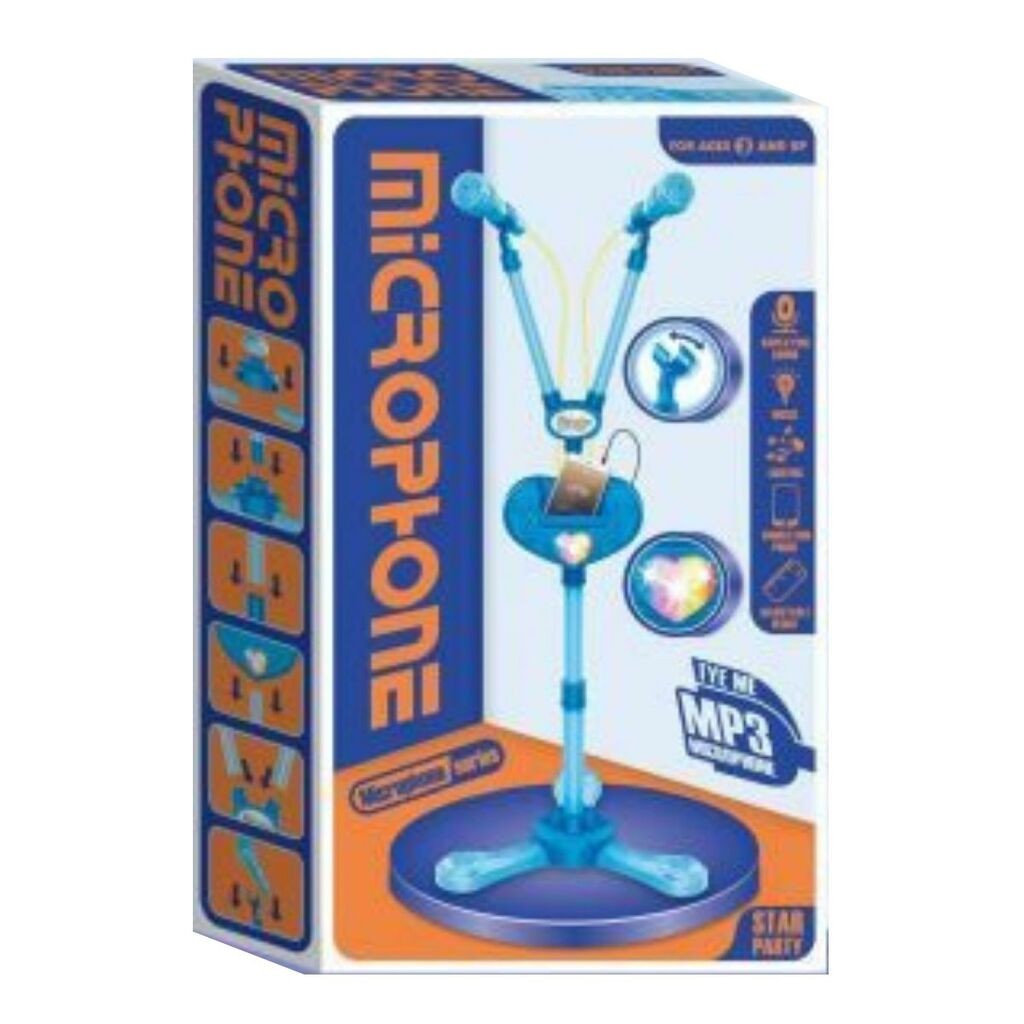 Stalak sa dva mikrofona, Plavi