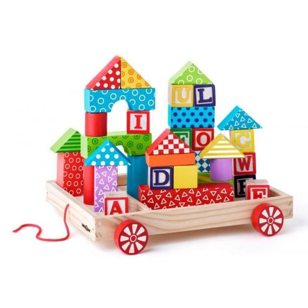 Woody Set kockica u prikolici, 35 komada