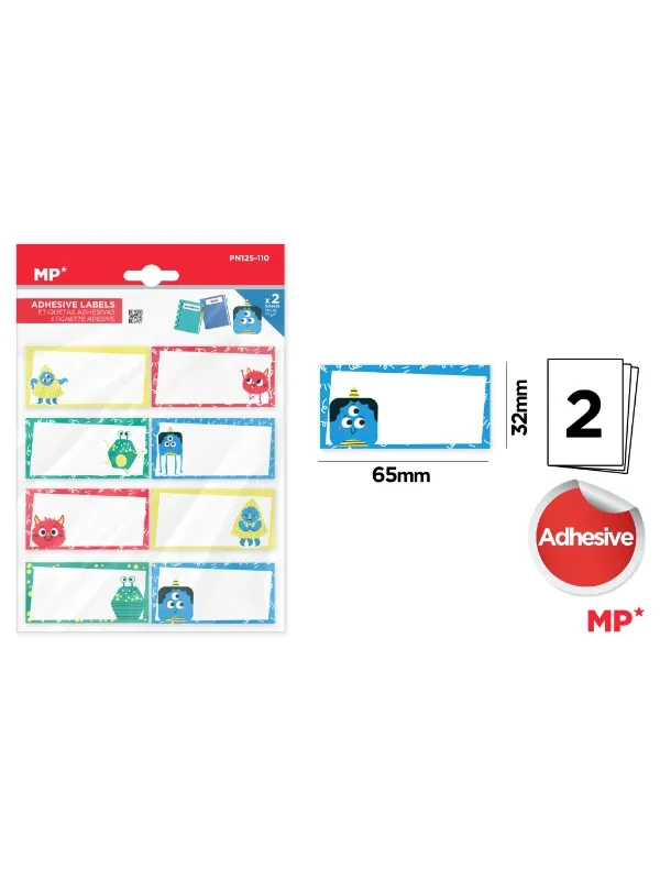 Main Paper Nalepnice za sveske Monsters 2