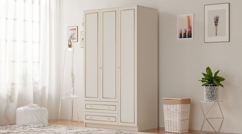 Hanah Home Ormar Rb-076, 105x180x52 cm, Bež