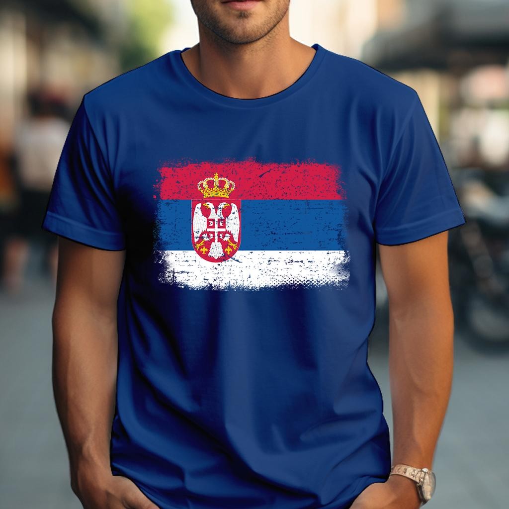 Camiseta Muška majica sa štampanim printom Cam 997, Borovnica