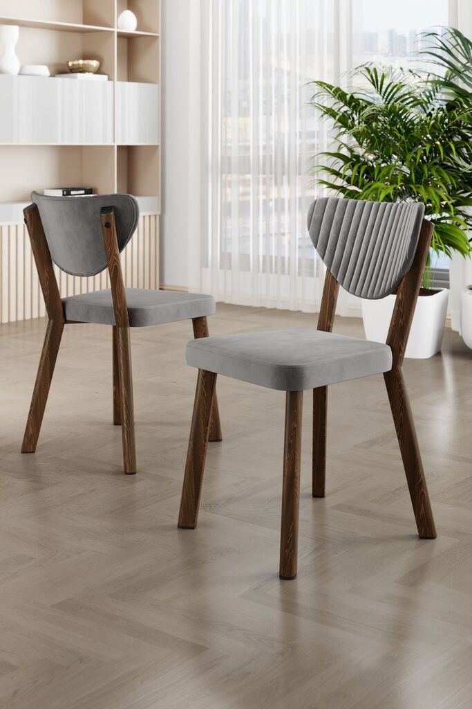 Hanah Home Set stolica Arfe, 101x76x26 cm, 4 komada, Svetlosive