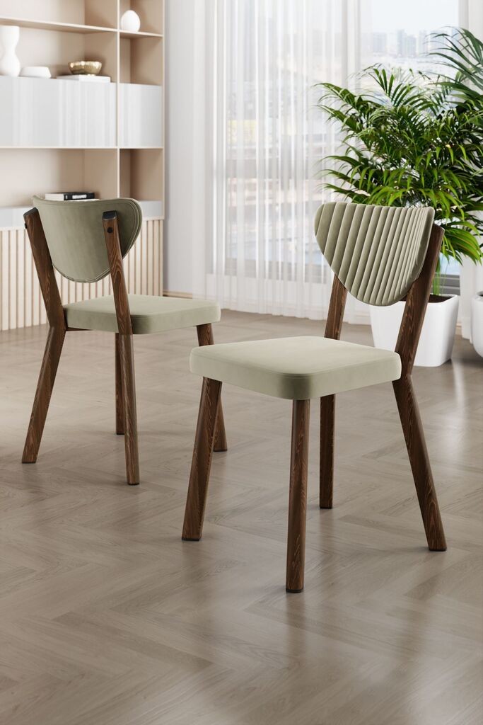 Hanah Home Set stolica Arfe, 101x76x26 cm, 4 komada, Svetlozelene