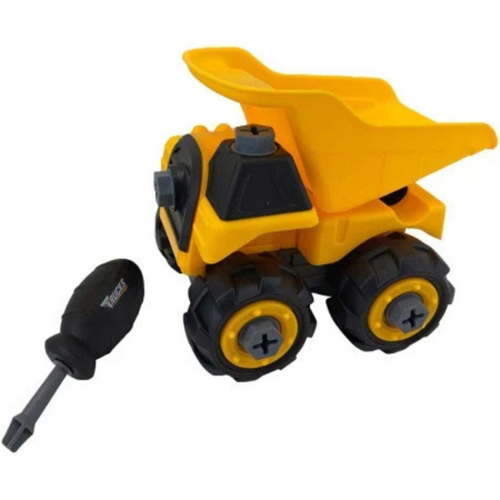 Igračka Kamion-kiper na sklapanje, 8 komada, Žuti