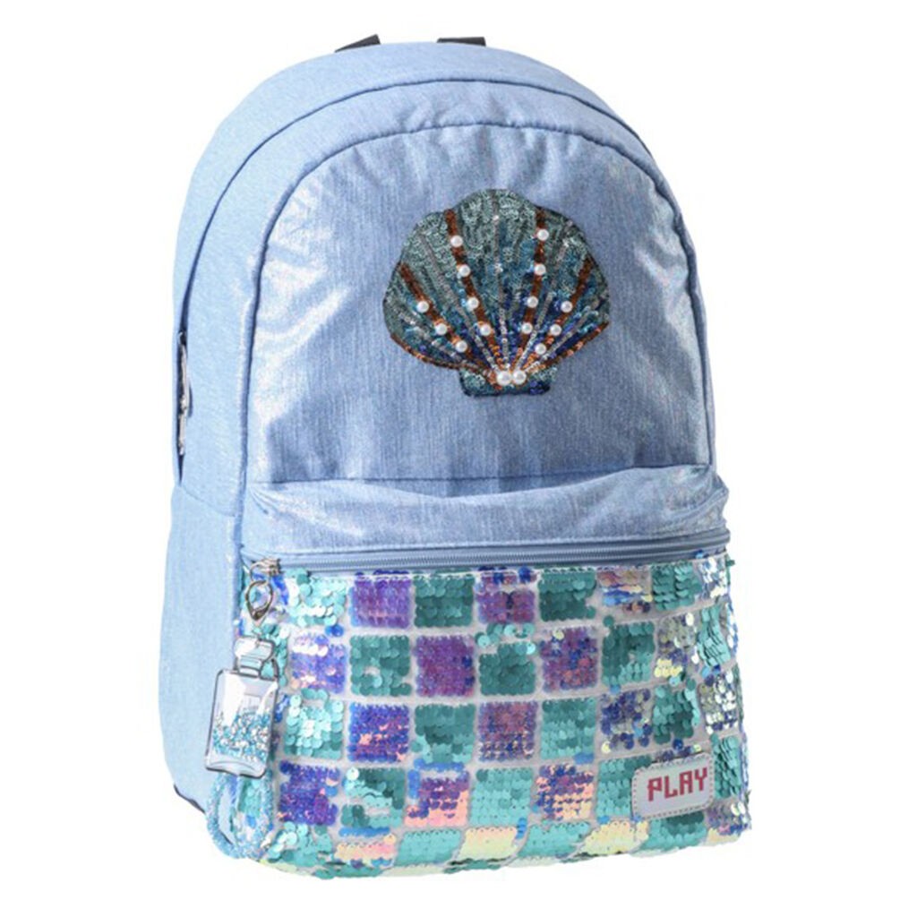 Play Školski ranac Seeshell Pop fashion, 43x30x20cm, Plavi