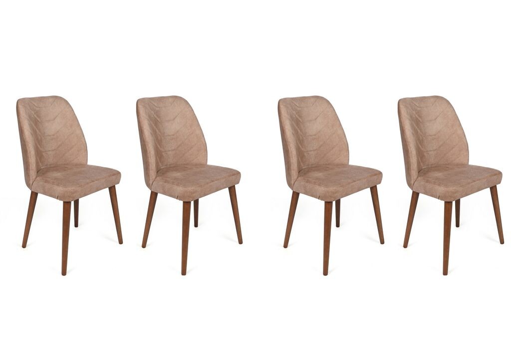 Hanah Home Set stolica Dallas-553 V4, 75x62x102 cm, 4 komada, Bež