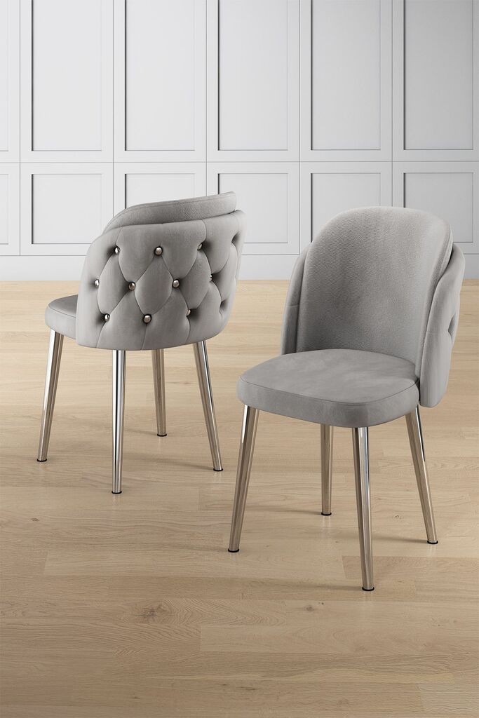 Hanah Home Set stolica Axle, 85x59x98 cm, 4 komada, Svetlosive