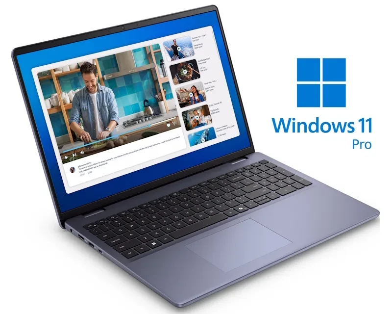DELL Laptop 16 DC16251, 16", FHD+, 300nits, Core 7 150U, 16GB, 1TB SSD, MX570A, 2GB, Backlit, FP, Win11Pro