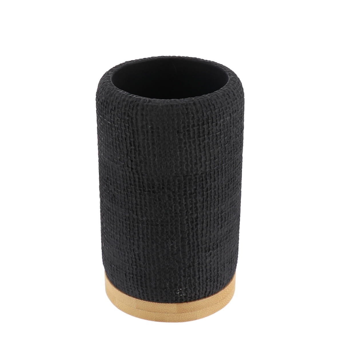 TENDANCE Držač za četkice bambus, Crni