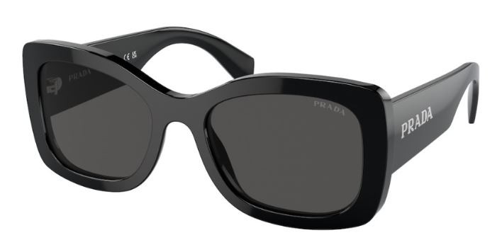 Prada Ženske naočare za sunce 0PR A08S 1AB5S0 56, Crne