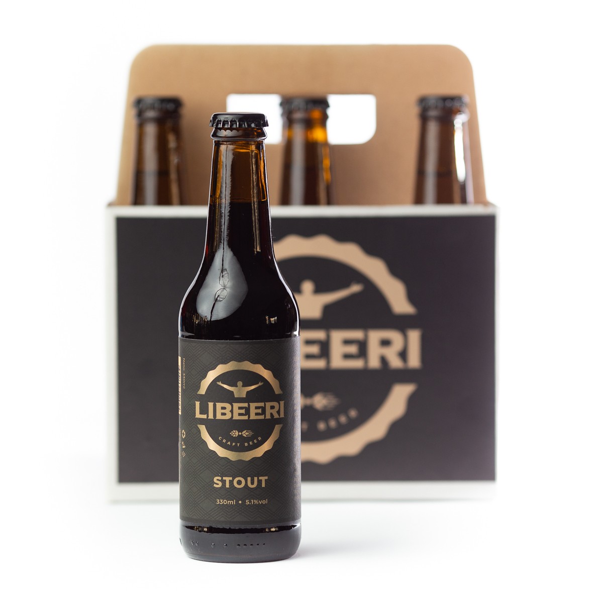 LIBEERI Kraft pivo stout, 0.33l, 6 komada