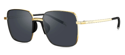 Bolon Eyewear Ženske naočare za sunce BS1006 C10 00, Polarizovane, Crno-zlatne