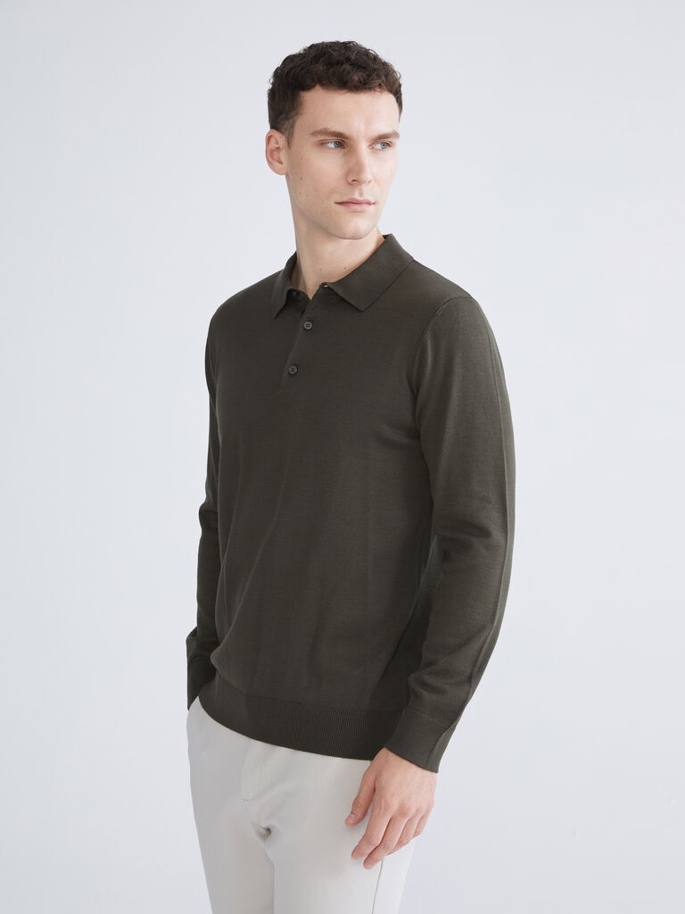 LC Waikiki Muški džemper W58270Z8-VVG, Kaki