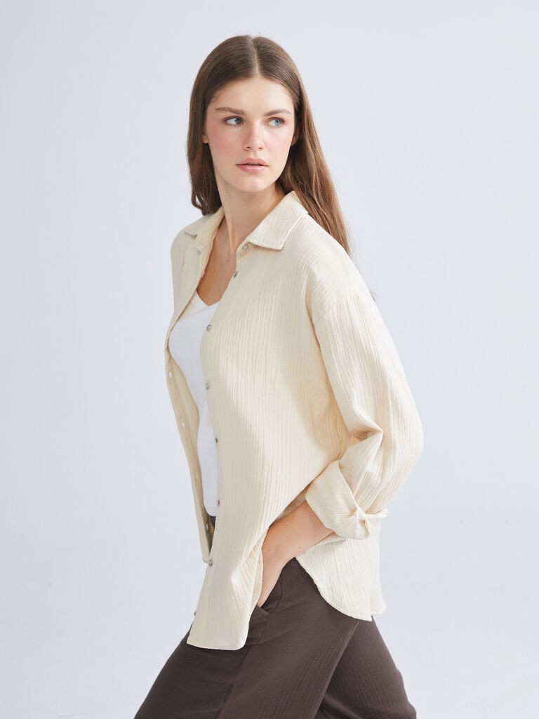 LC Waikiki Ženska košulja W5JL01Z8-1D3, Bež