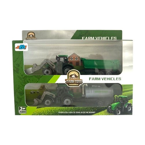 Asch Igračka Set trakora sa prikolicom NO5279-96, 2 komada, Zelena