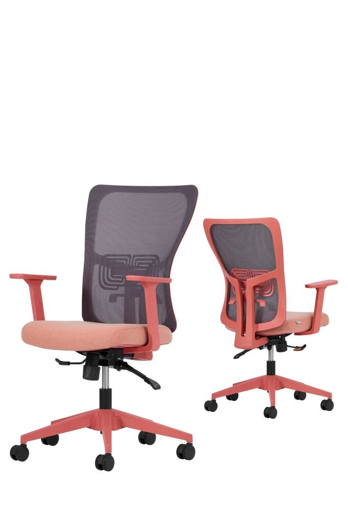 Hanah Home Set kancelarijskih stolica Lumbar 108, 2 komada, Roze