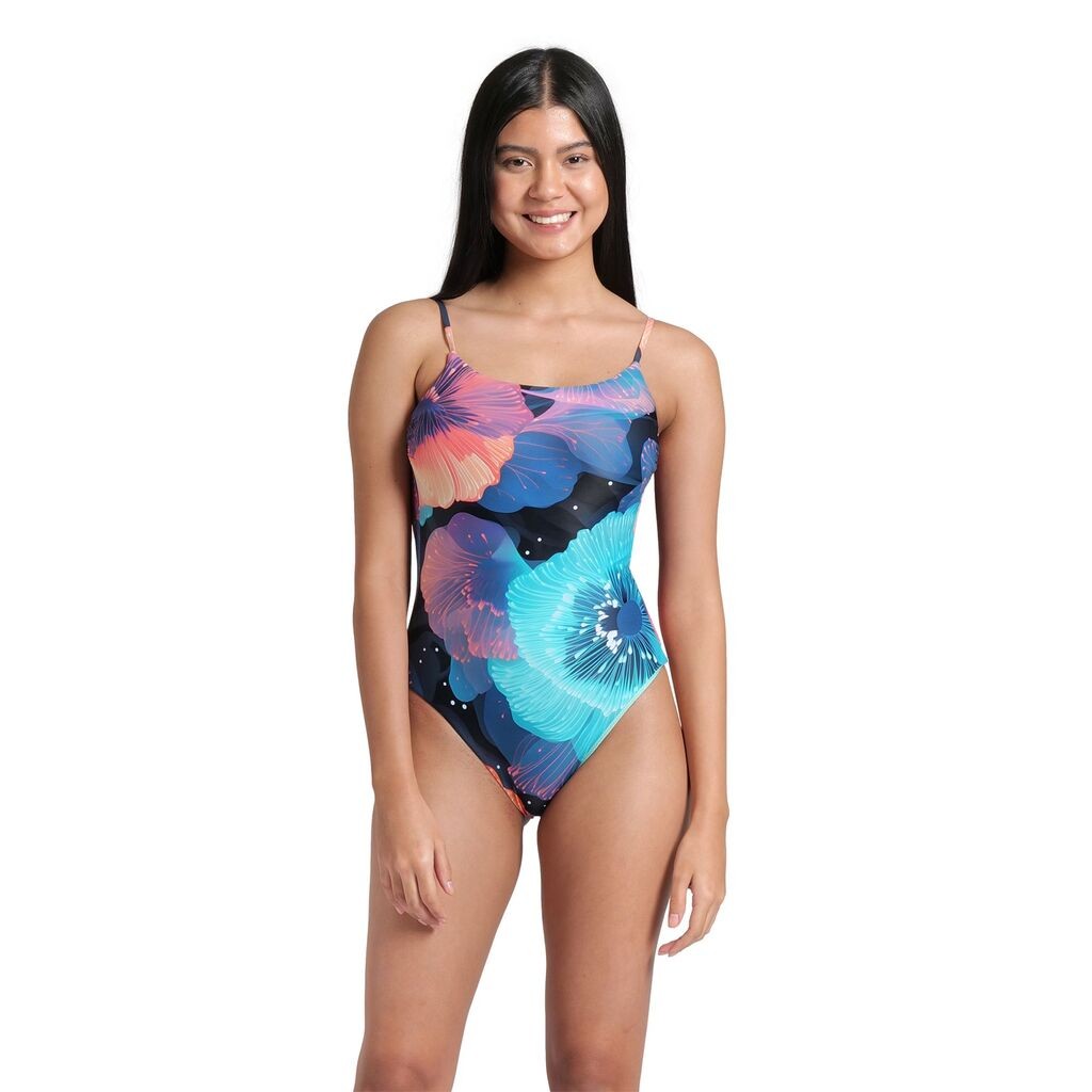 Arena Ženski jednodelni kupaći kostim Water prints, Plavi