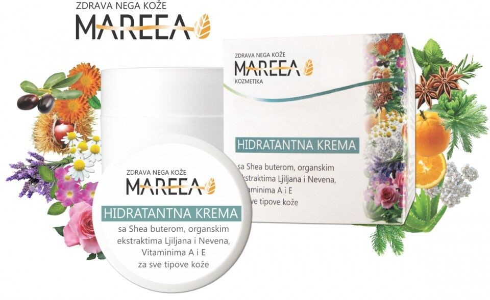 Mareea Prirodna hidratantna krema za lice, 50 ml