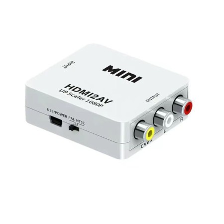 XWAVE Konvertor HDMI to AV - RCA 1080p, Beli