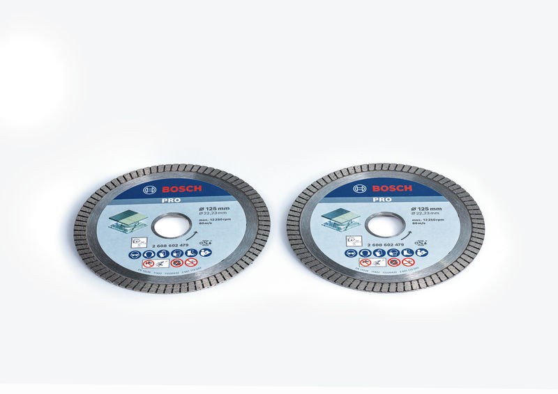 Bosch Set dijamantskih reznih ploča, 125 mm, 2 komada
