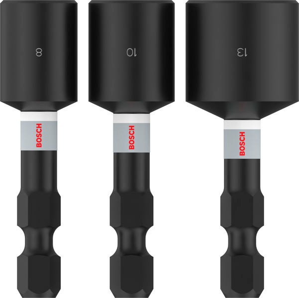 Bosch Pro Nasadni ključevi 2608521U64, 8 / 10 / 13 × 50 mm, 3 komada