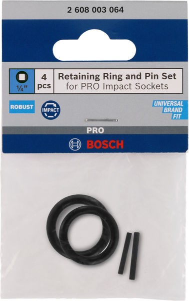 Bosch Osigurač i pin za Pro nasadni ključ 2608003064, 1/4"