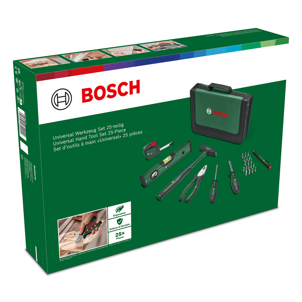Bosch Set ručnih alata u torbi HOBI 1600A0275J, 25 delova
