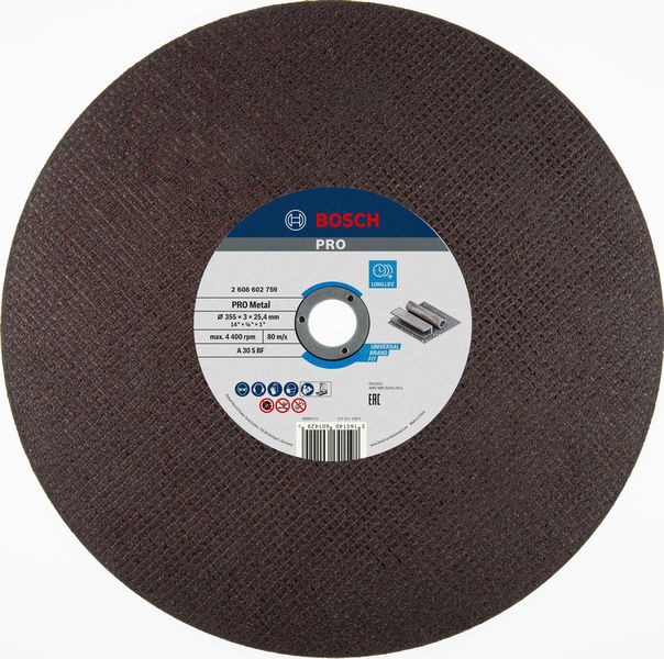 Bosch Rezna ploča Metal PRO 355x3.1 mm 25.4 mm 2608602759