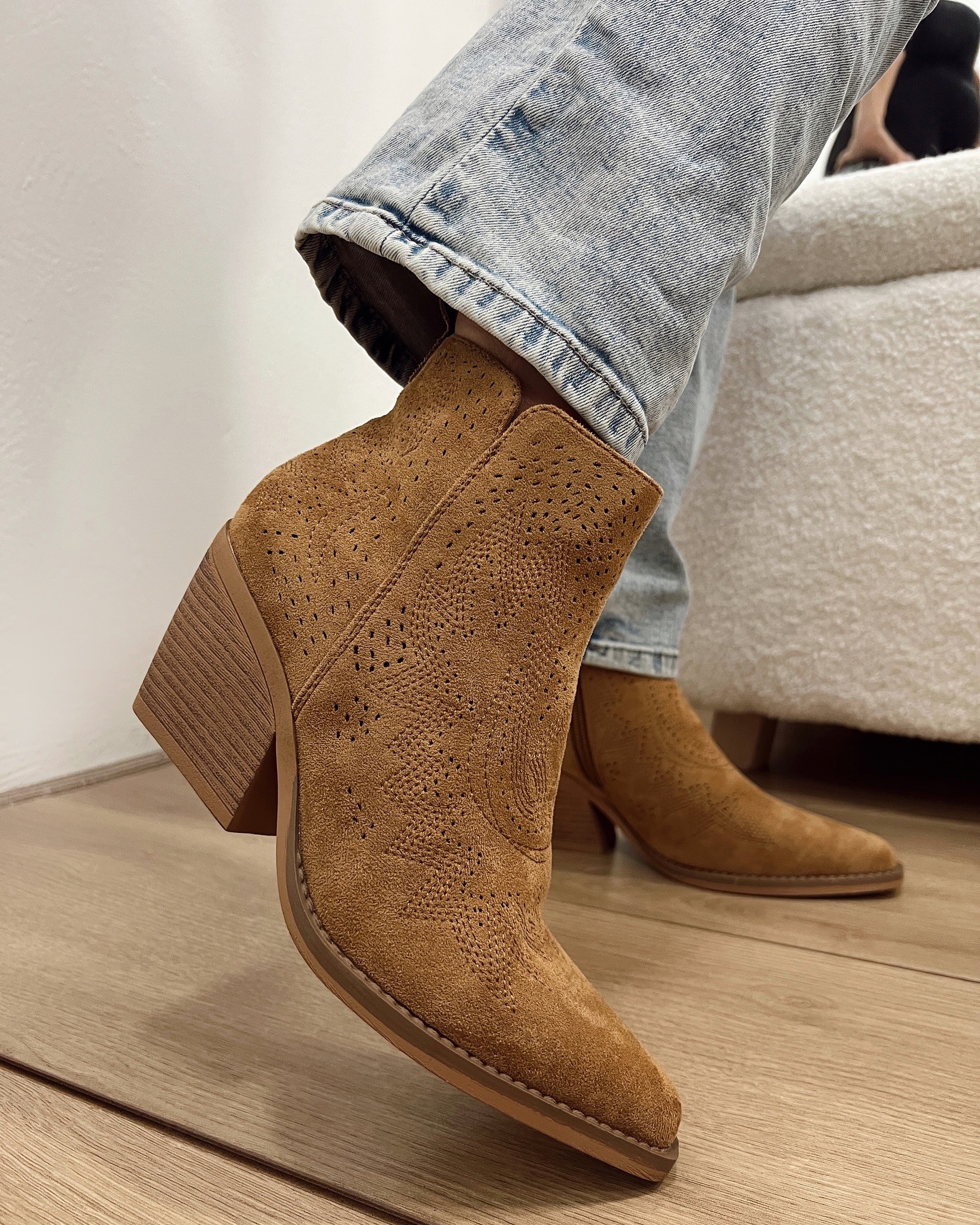 HOP HOP SHOP Ženske čizme E850, Kamel