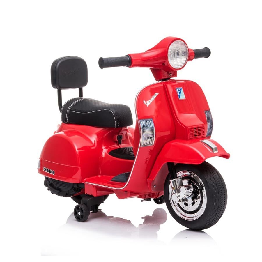 Eurobajk Motor na akumulator za decu Vespa PX150 6V, Crveni