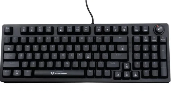 VolkanoX Tastatura Warborn VX-231-BK, USB, RGB, US, Crna