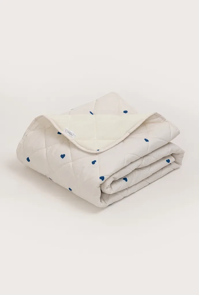 Stefan Prekrivač 104-1399, 200x200cm, Belo-teget