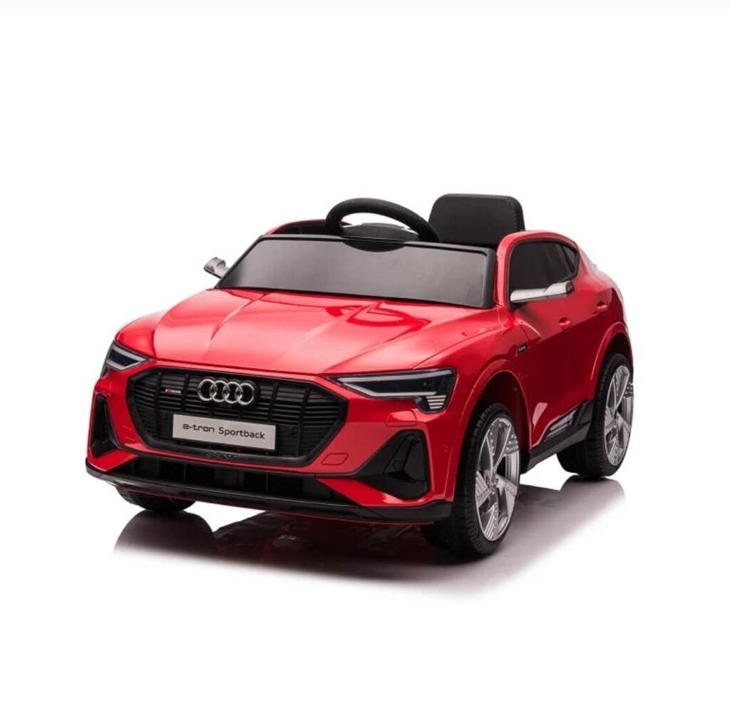 Eurobajk  Auto na akumulator za decu Audi E-tron Sportback, Crveni