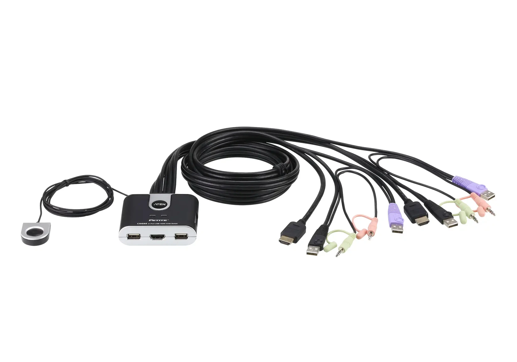 ATEN KVM Switch CS692 2-Port USB, 3xHDMI, 6xUSB, 3xAudio