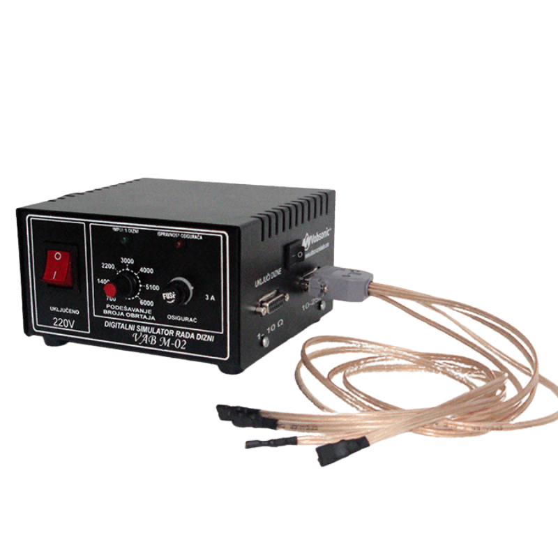 Vabsonic Simulator za ultrazvučno čišćenje benzinskih dizni M-02, 230 V AC, Crni