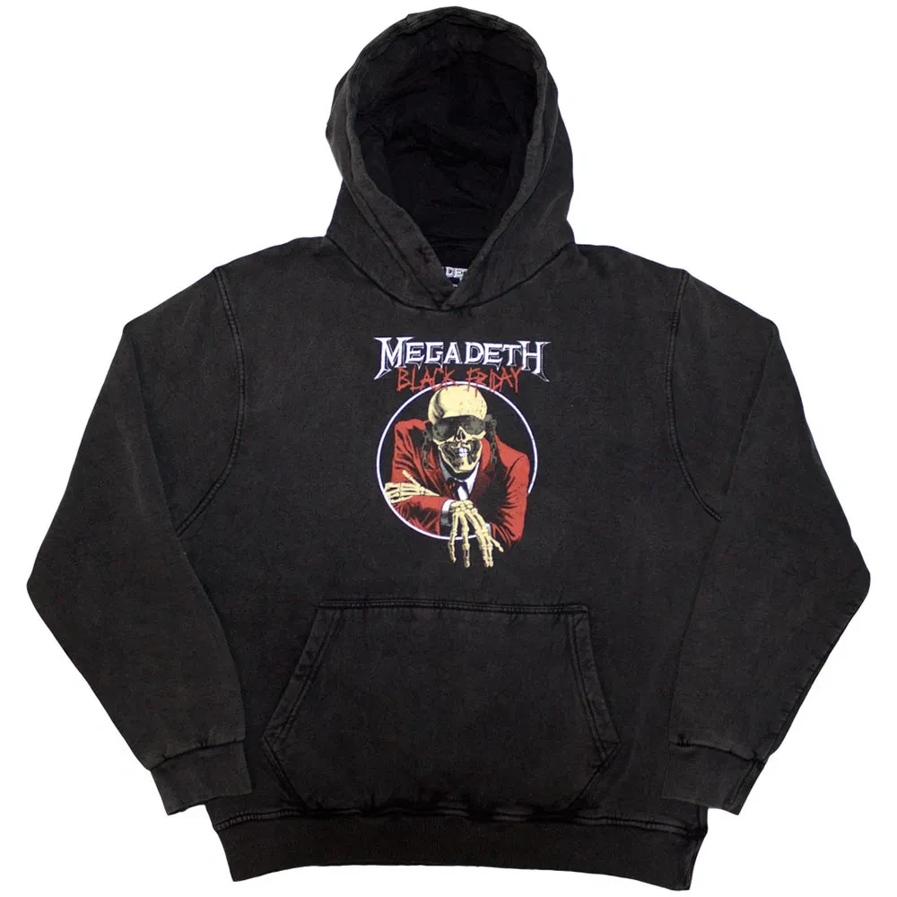 Duks Megadeth Black Friday Stone Wash, Crni
