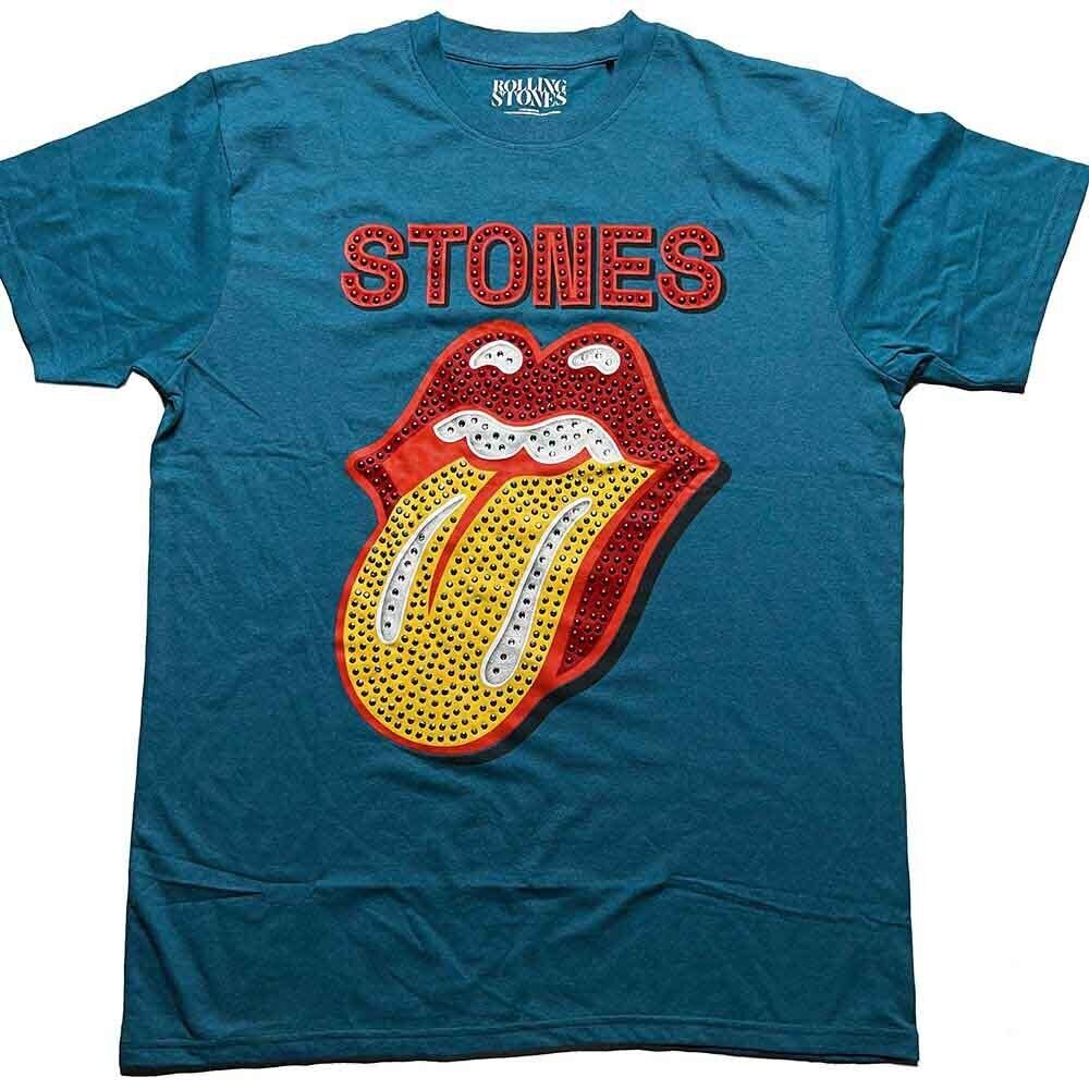 Majica Rolling Stones Dia Tongue Diamante, Plava