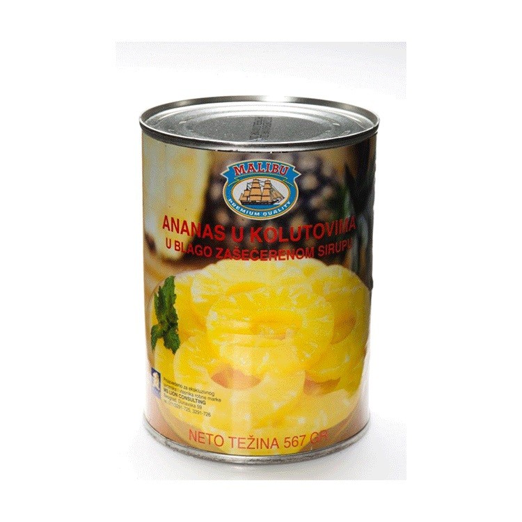 Malibu Ananas kolutići, 567g