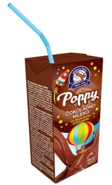 Mlekara Šabac Čokoladno mleko Poppy, 200ml