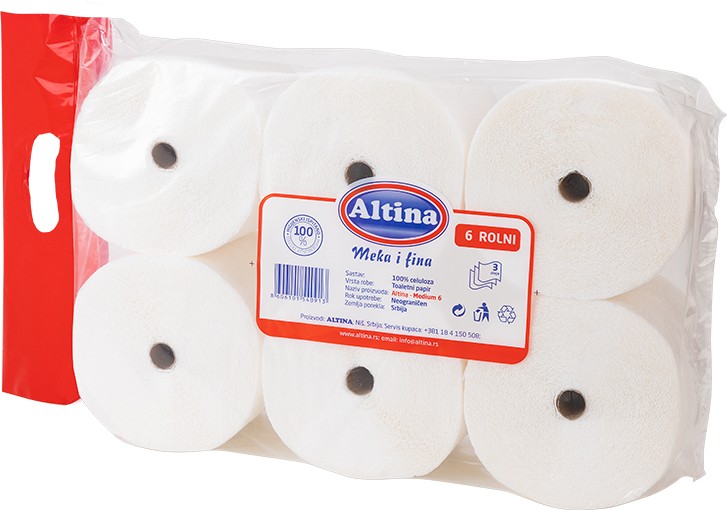 Altina Toalet papir Medium HIL16 6/1