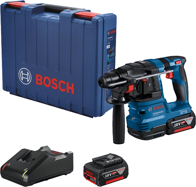 Bosch Akumulatorski elektro-pneumatski čekić za bušenje sa OneChuck Professional GBH 0611924101, 18V, Plavo-crni