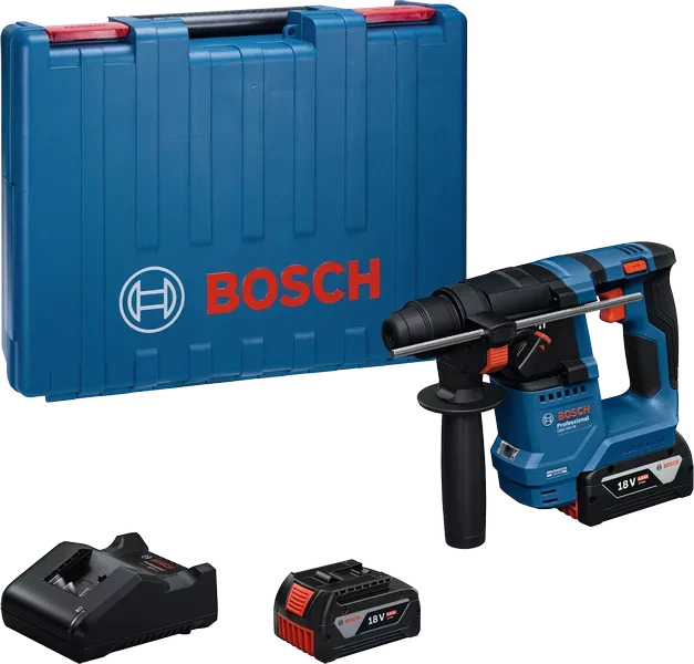 Bosch Akumulatorski elektro-pneumatski čekić / bušilica GBH 18V-18, 2x4,0Ah + punjač 0611927002